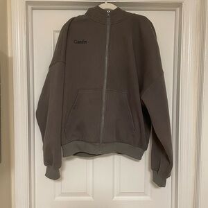 Comfrt Women's Zip-Up Jacket and Pants in Grey